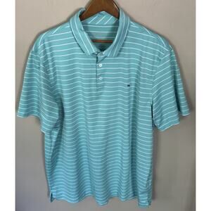 Vineyard Vines Polo Mens 2XL Blue Striped Collared Shirt XXL